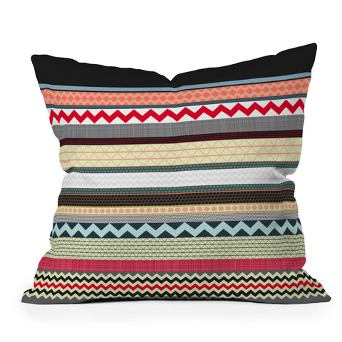 Sharon Turner London Beauty Stripe Outdoor Throw Pillow
