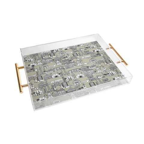 Sharon Turner Los Angeles Linen Acrylic Tray