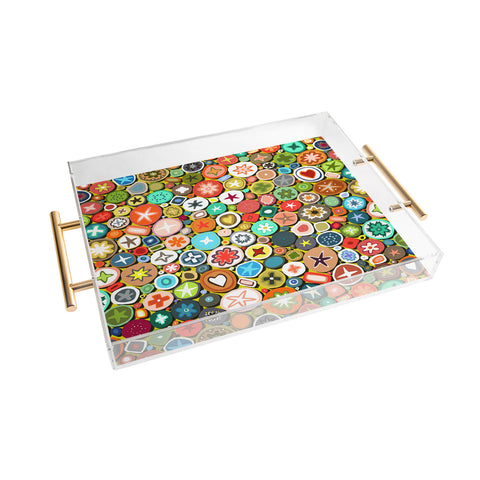 Sharon Turner millefiori Acrylic Tray