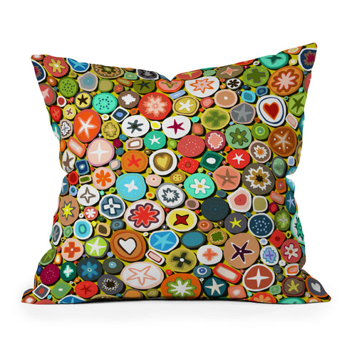 Sharon Turner millefiori Outdoor Throw Pillow