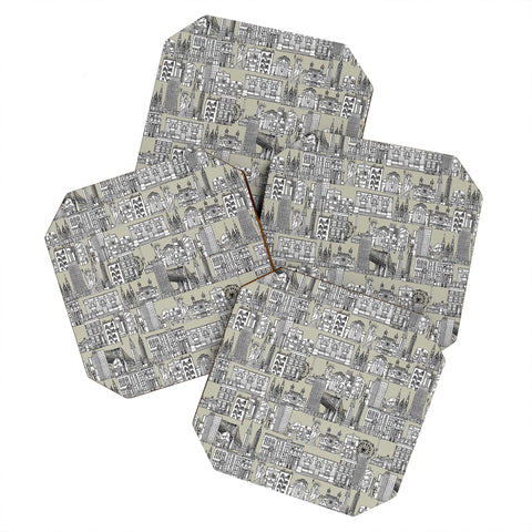 Sharon Turner New York Linen Coaster Set