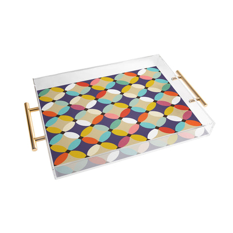 Sharon Turner petals beach Acrylic Tray