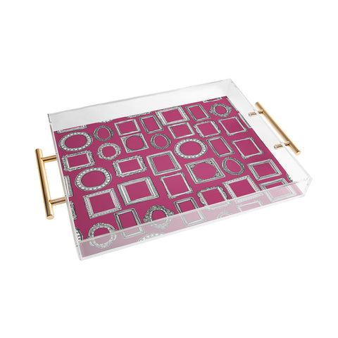 Sharon Turner picture frames fuchsia Acrylic Tray