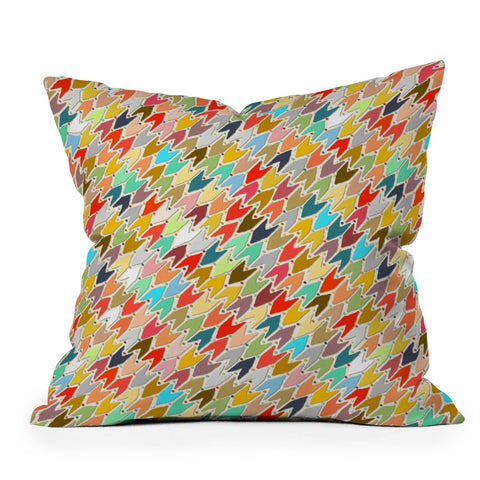 Sharon Turner Rashmi ikat Outdoor Throw Pillow