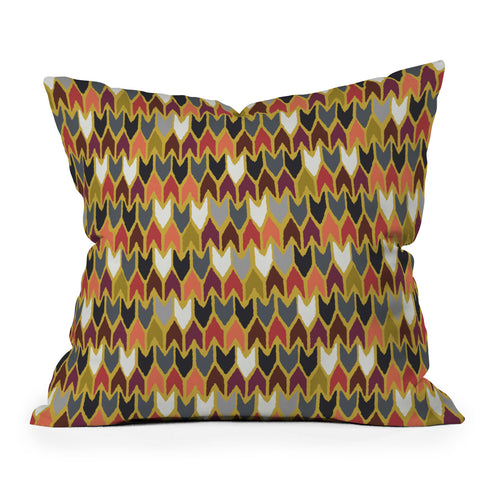 Sharon Turner Saffron Pepper Outdoor Throw Pillow