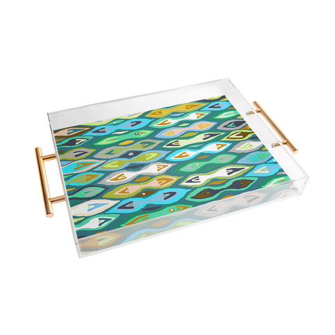 Sharon Turner Sagar ikat Acrylic Tray