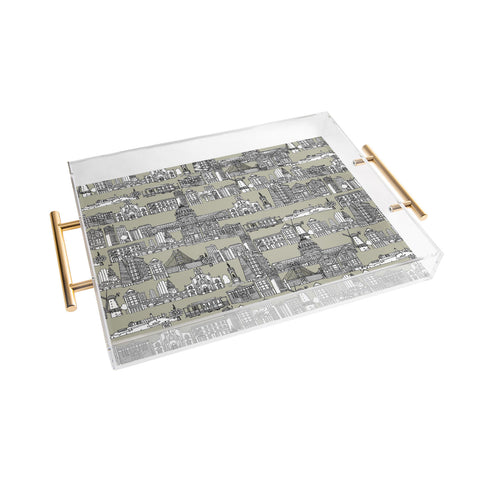 Sharon Turner San Francisco Linen Acrylic Tray