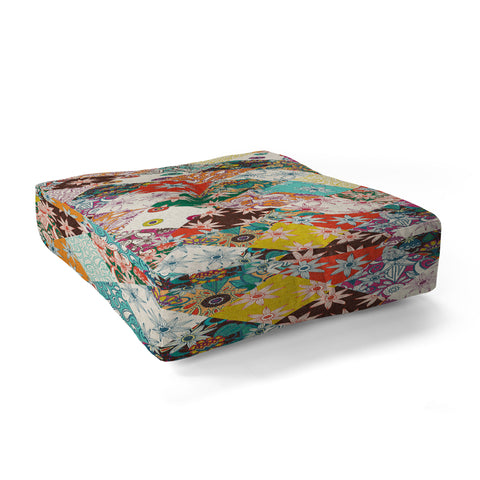 Sharon Turner sarilmak patchwork Floor Pillow Square