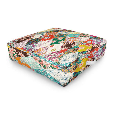 Sharon Turner sarilmak patchwork Outdoor Floor Cushion