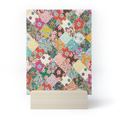Sharon Turner sarilmak patchwork Mini Art Print