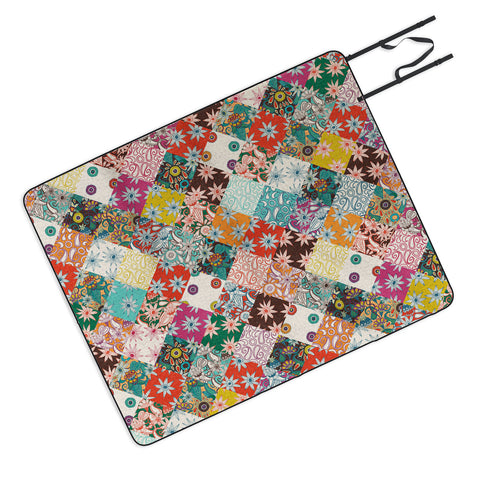 Sharon Turner sarilmak patchwork Picnic Blanket