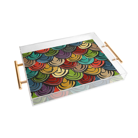 Sharon Turner scallop scales Acrylic Tray