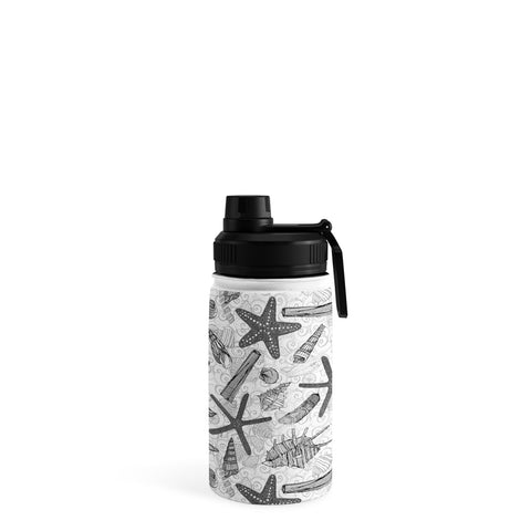 Sharon Turner seashells and starfish mono Water Bottle