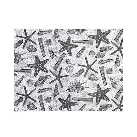 Sharon Turner seashells and starfish mono Poster