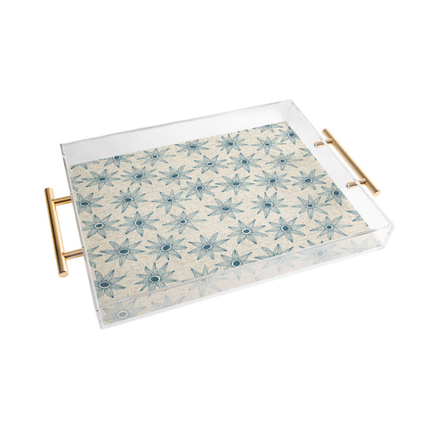 Sharon Turner sema cream blue Acrylic Tray