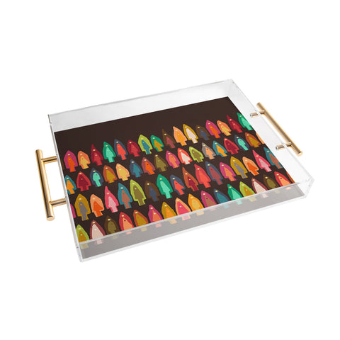 Sharon Turner Shirish trees Acrylic Tray