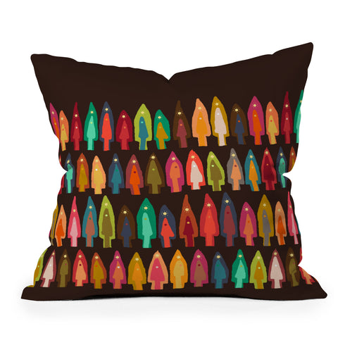 Sharon Turner Shirish trees Outdoor Throw Pillow