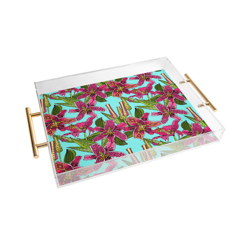 Sharon Turner Stargazer Lilies Acrylic Tray