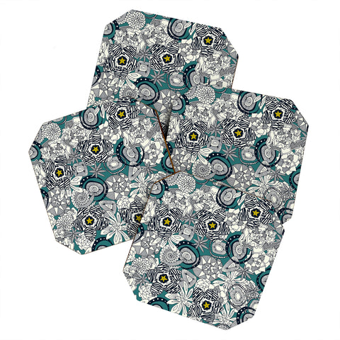 Sharon Turner succulent star Coaster Set