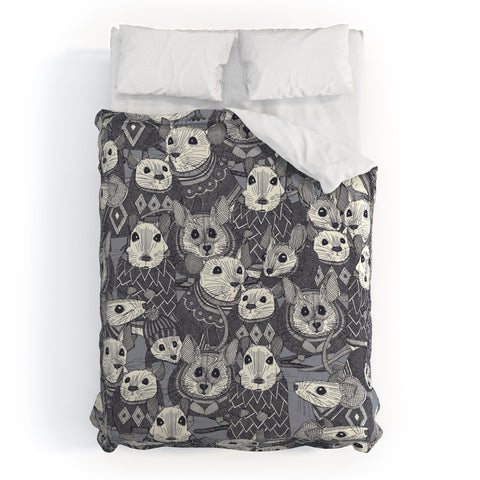 Sharon Turner sweater mice Duvet Cover