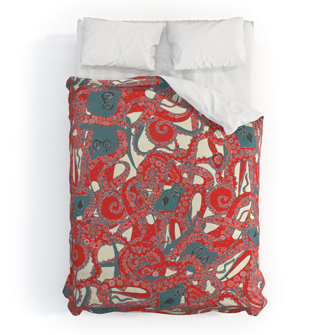 Sharon Turner tentacles Duvet Cover