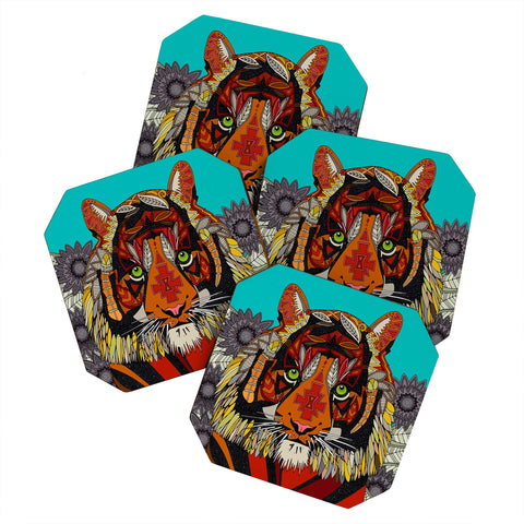 Sharon Turner Tiger Chief Coaster Set