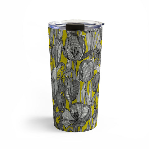 Sharon Turner tulip decay chartreuse Travel Mug