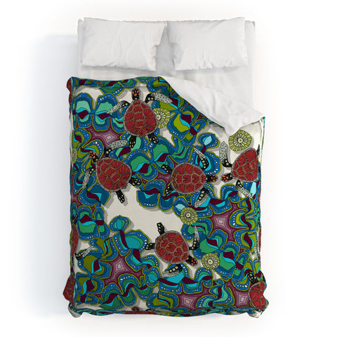 Sharon Turner Turtle Reef Duvet Cover