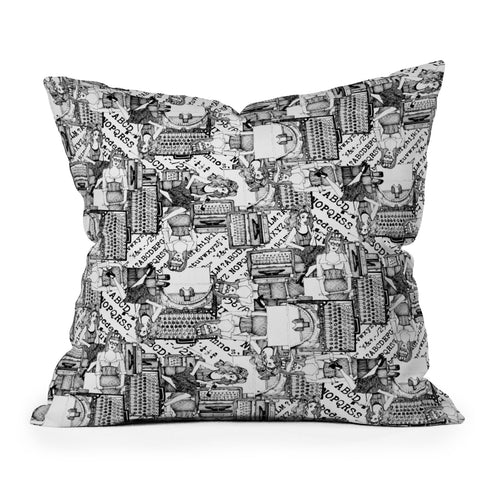 Sharon Turner Type Totty Outdoor Throw Pillow