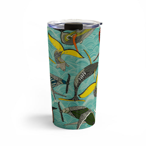Sharon Turner whales and waves Travel Mug