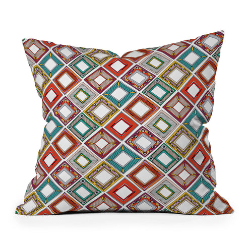 Sharon Turner wild tiltz Outdoor Throw Pillow