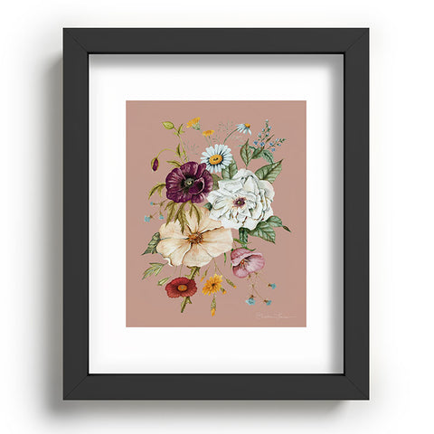 Shealeen Louise Colorful Wildflower Bouquet Recessed Framing Rectangle