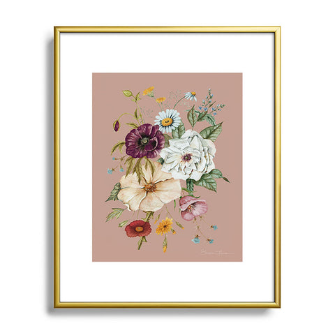 Shealeen Louise Colorful Wildflower Bouquet Metal Framed Art Print