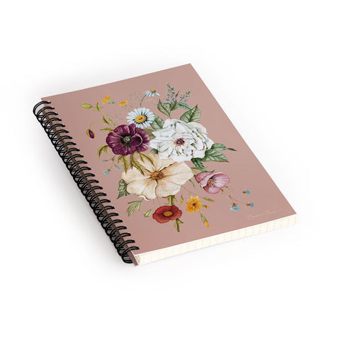 Shealeen Louise Colorful Wildflower Bouquet Spiral Notebook