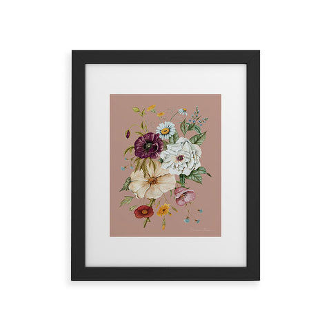 Shealeen Louise Colorful Wildflower Bouquet Framed Art Print
