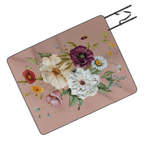 Shealeen Louise Colorful Wildflower Bouquet Picnic Blanket