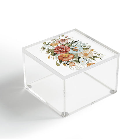 Shealeen Louise Roses and Poppies Light Acrylic Box