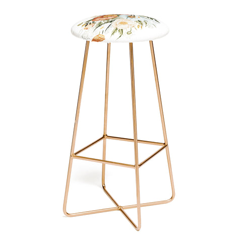 Shealeen Louise Roses and Poppies Light Bar Stool
