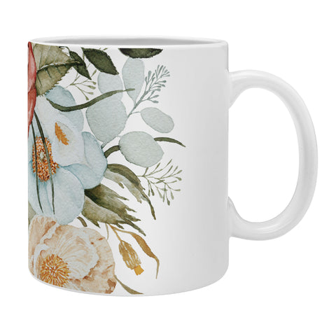 Shealeen Louise Roses and Poppies Light Coffee Mug