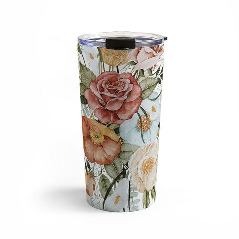 Shealeen Louise Roses and Poppies Light Travel Mug