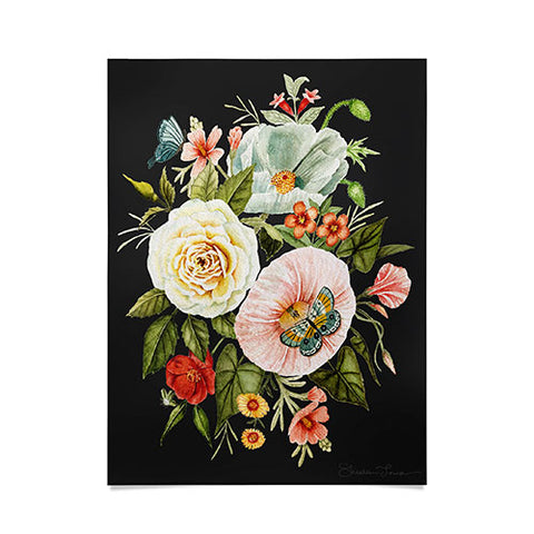 Shealeen Louise Wildflower and Butterflies Poster