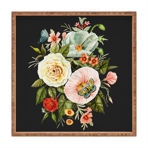 Shealeen Louise Wildflower and Butterflies Square Tray