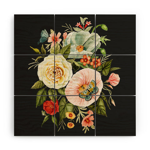 Shealeen Louise Wildflower and Butterflies Wood Wall Mural