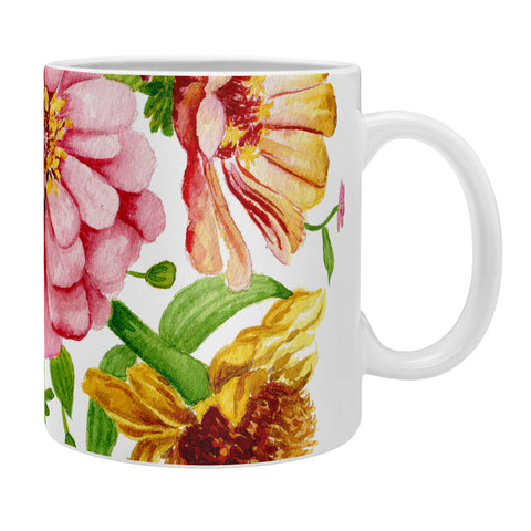 Shealeen Louise Zinnia Wildflower Floral Paint Coffee Mug