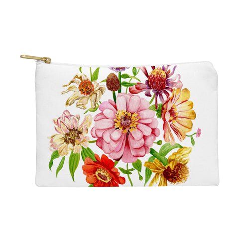 Shealeen Louise Zinnia Wildflower Floral Paint Pouch