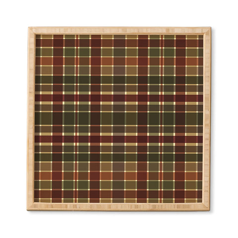 Sheila Wenzel-Ganny Autumn Color Plaids Framed Wall Art