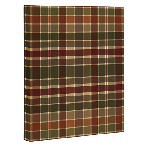 Sheila Wenzel-Ganny Autumn Color Plaids Art Canvas
