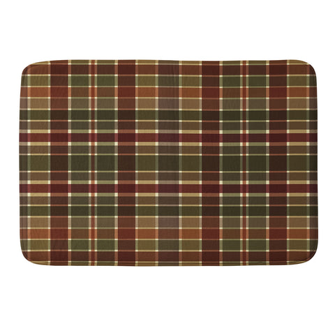 Sheila Wenzel-Ganny Autumn Color Plaids Memory Foam Bath Mat