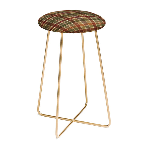 Sheila Wenzel-Ganny Autumn Color Plaids Counter Stool