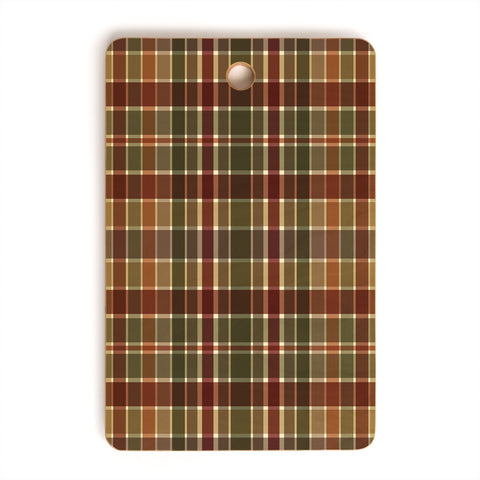 Sheila Wenzel-Ganny Autumn Color Plaids Cutting Board Rectangle